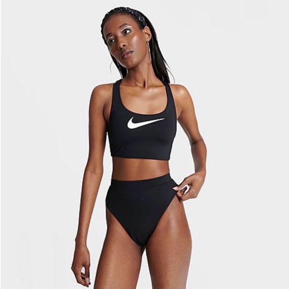 Nike Black Bikini Top with White Straps - Picture 7 of 7